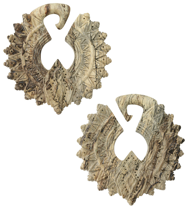 Tribal Tamarind Wooden Ear Weights