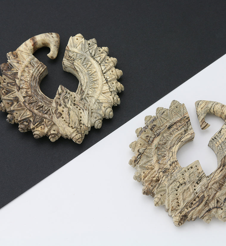 Tribal Tamarind Wooden Ear Weights