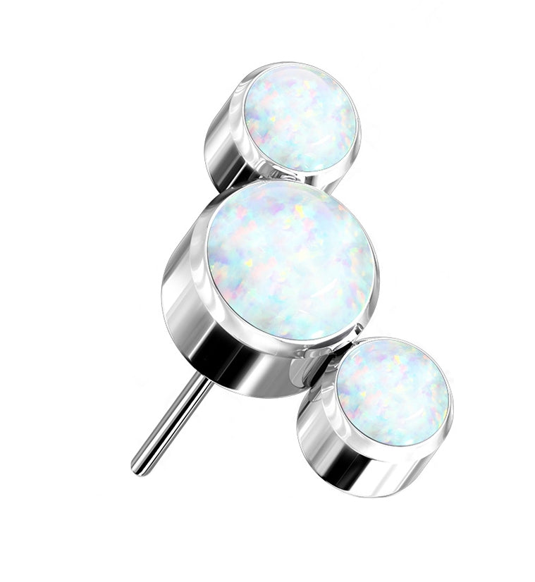 Triple Opalite Titanium Threadless Top