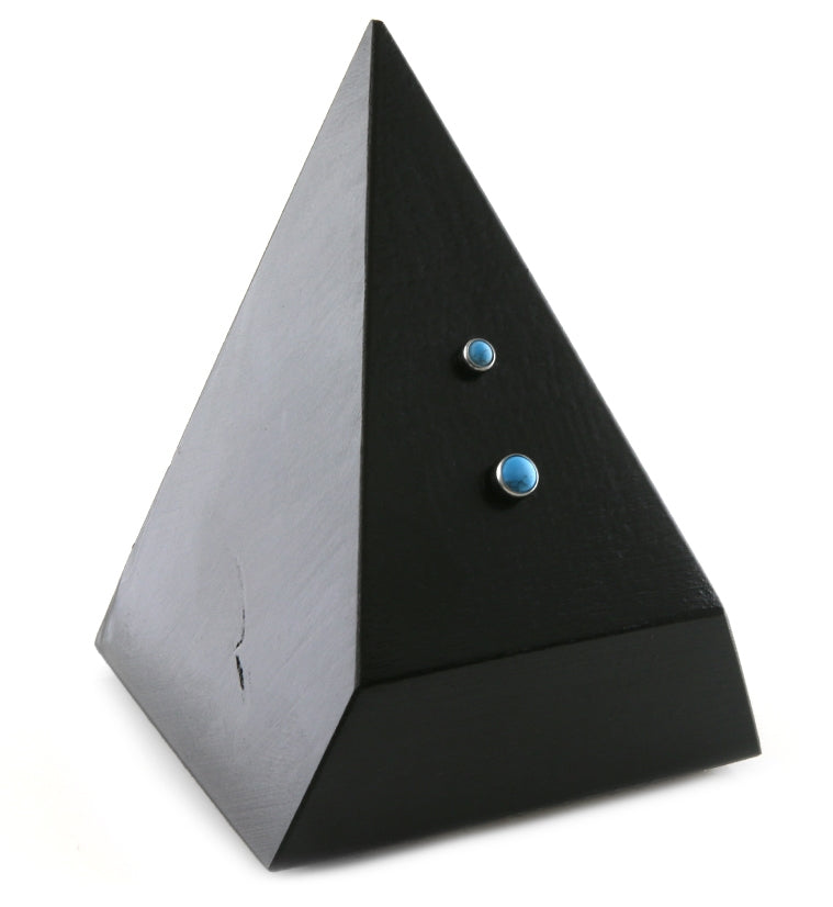 Turquoise Howlite Stone Titanium Threadless Top