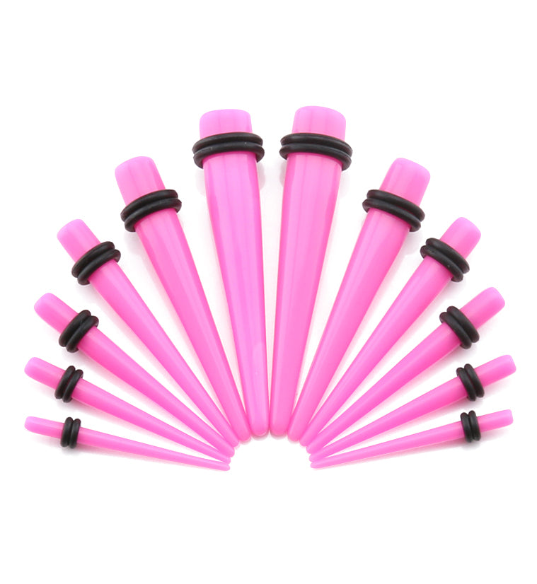 Acrylic Hot Pink Taper