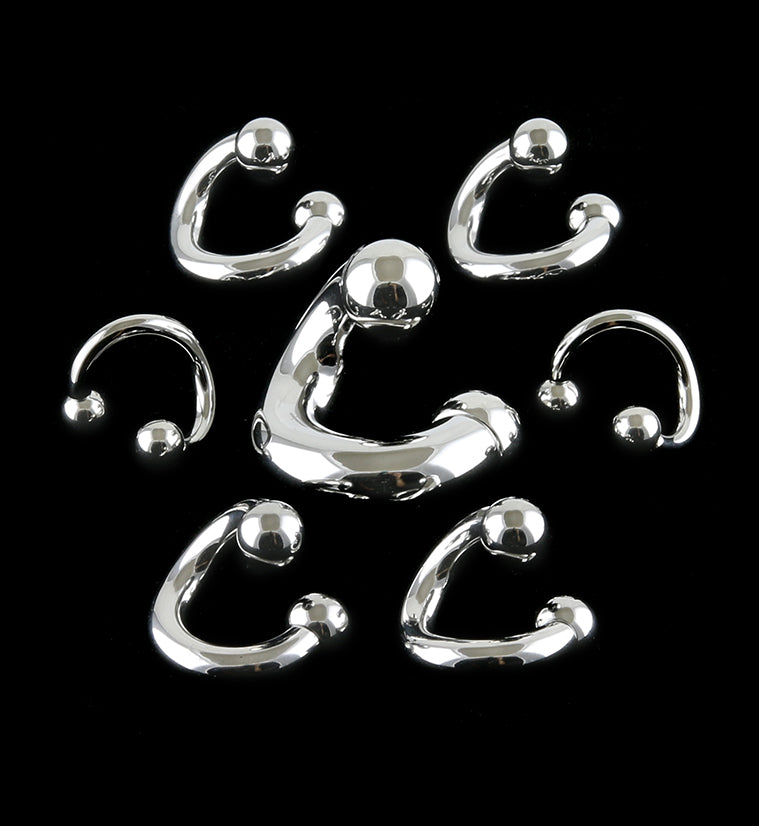 Internally Threaded Stainless Steel Twisted Barbell