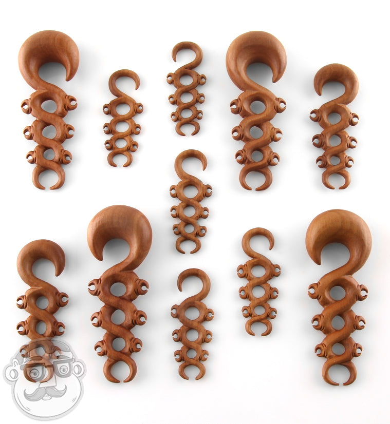 Twisted Vermin Wooden Spiral Hangers