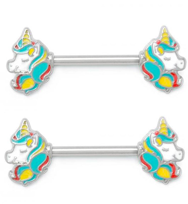 Unicorn Nipple Ring Barbell