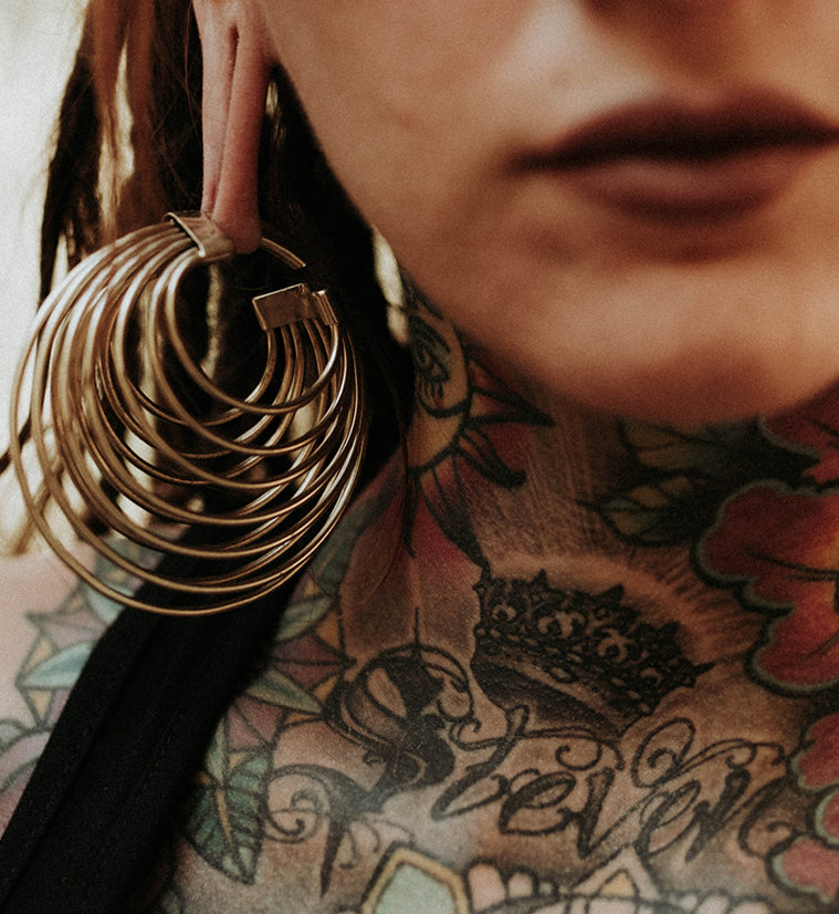 Broad Multi Hoop Brass Hangers