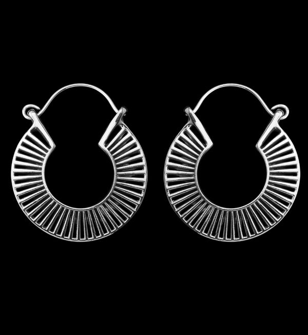 Vane White Brass Hangers / Earrings