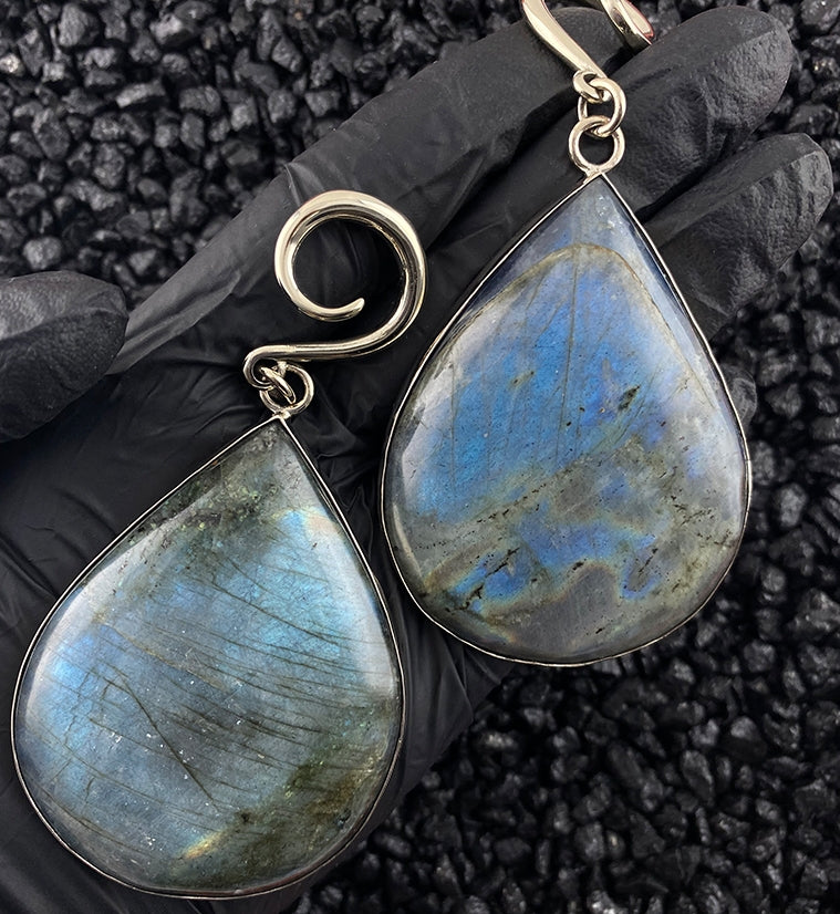 Labradorite Ear Weights Version 5