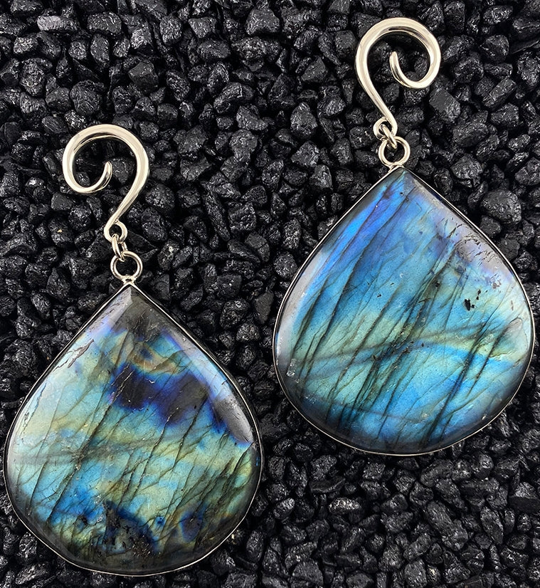 Labradorite Ear Weights