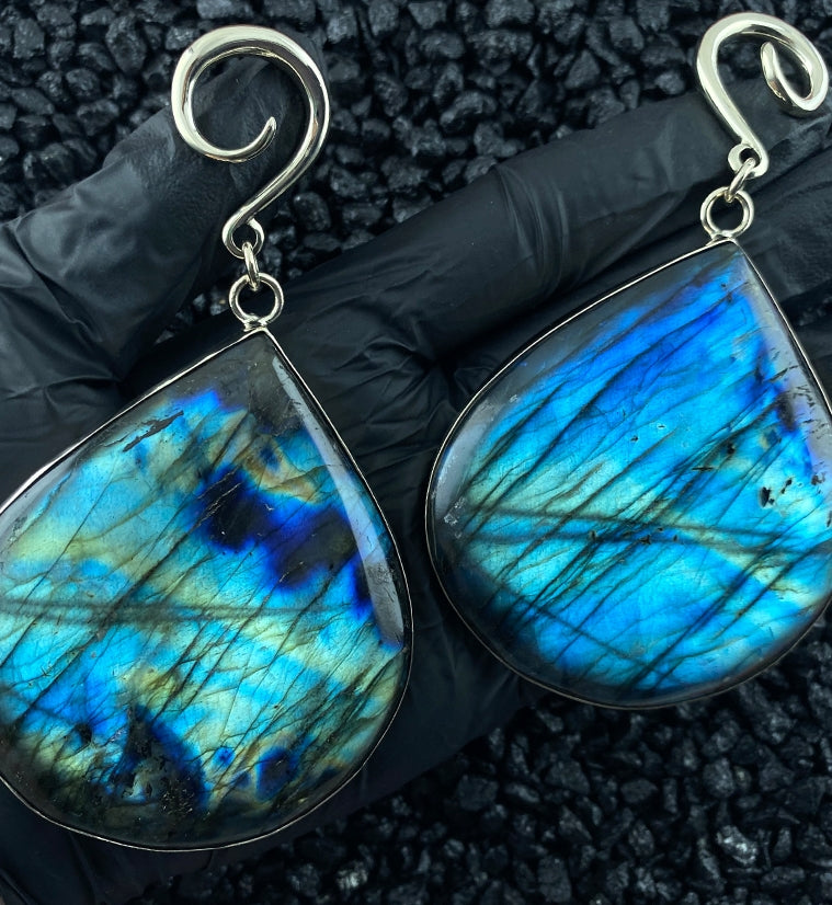 Labradorite Ear Weights
