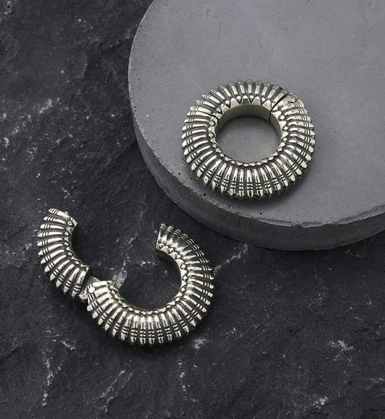 Vestige White Brass Hinged Ear Weights