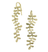 Vine Leaf Brass Hangers / Earrings