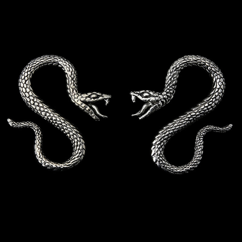 Viper Silver Snake Brass Ear Weights