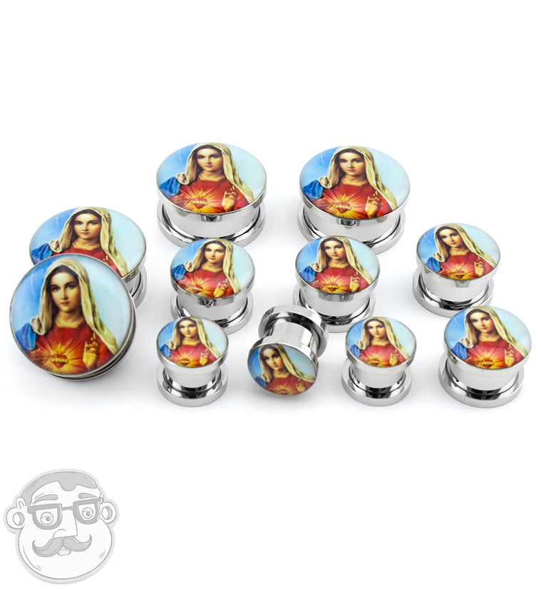 Virgin Mary Steel Plugs