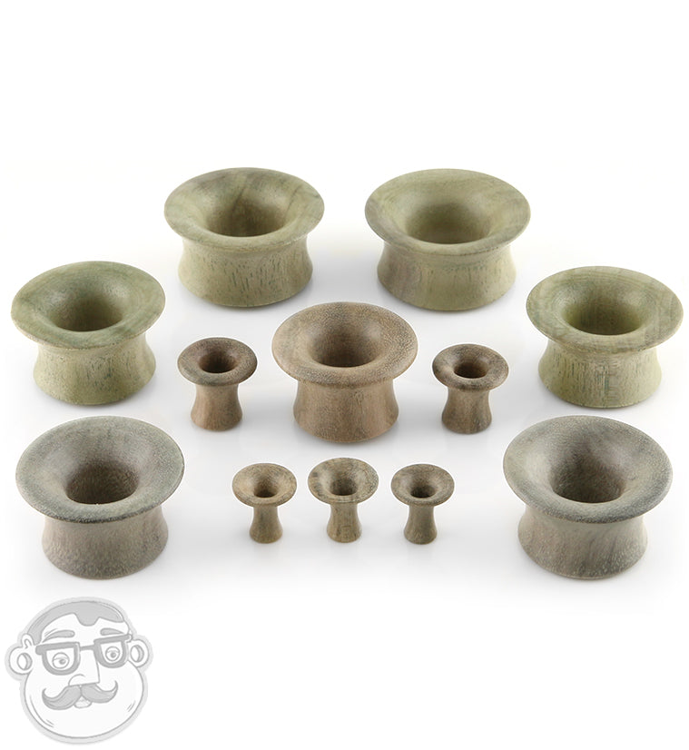Waru Wood Mayan Flare Tunnel Plugs