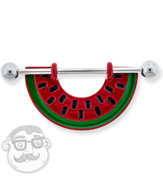 Watermelon Nipple Ring Barbell