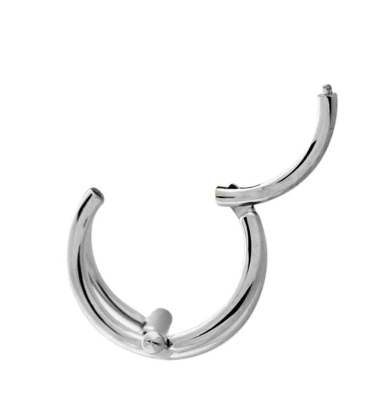 Whirl Bar Titanium Hinged Segment Ring