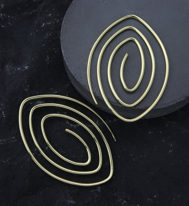Whirl Brass Ear Weights / Hangers