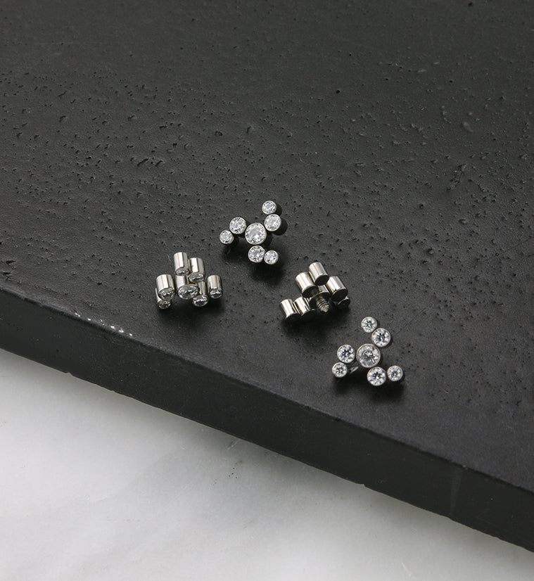 Whirl CZ Titanium Internally Threaded Top