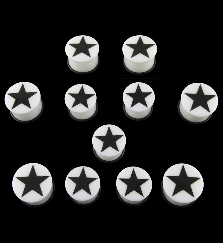 White & Black Star Plugs