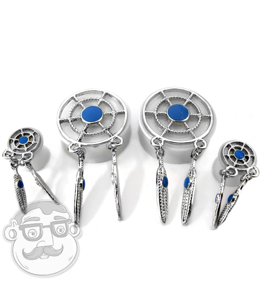 White Dreamcatcher Plugs