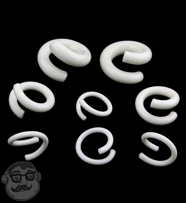 White Glass Coils