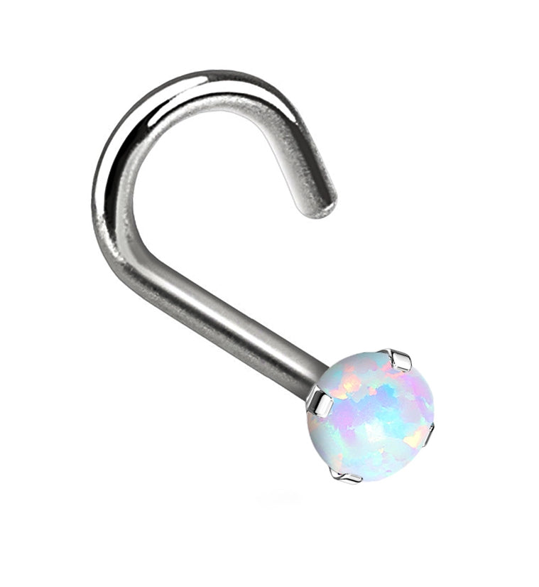 White Opalite Titanium Nose Screw
