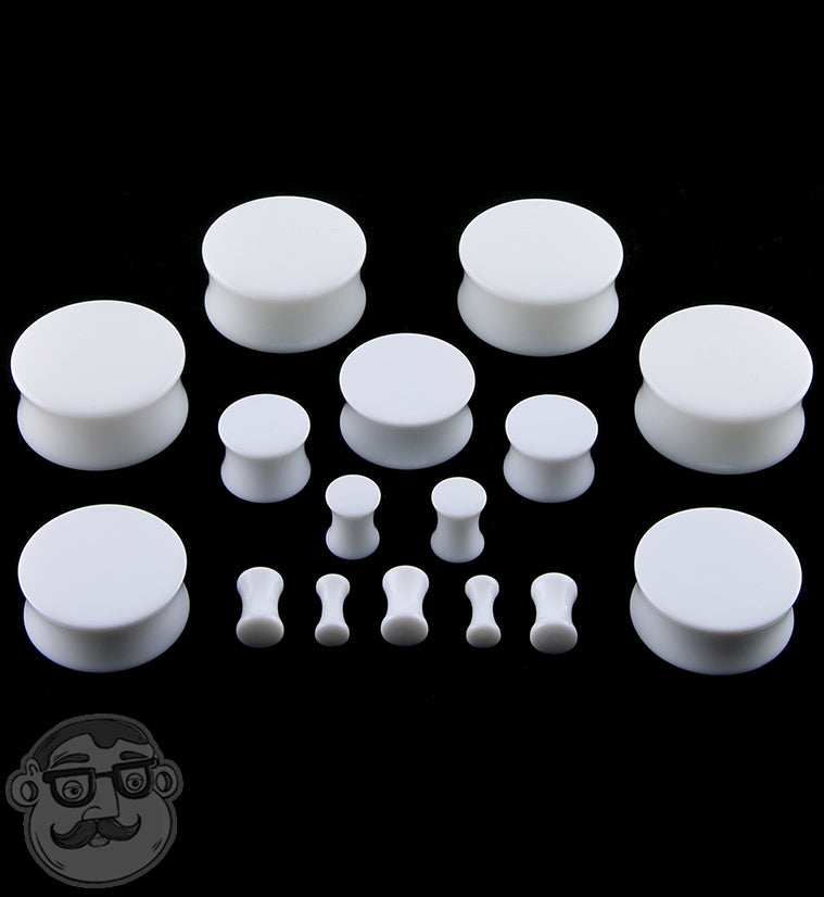 White Plugs Gauges