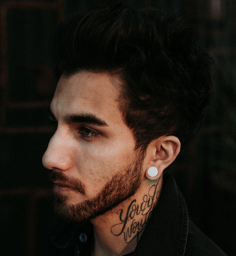 White Quartz Stone Plugs