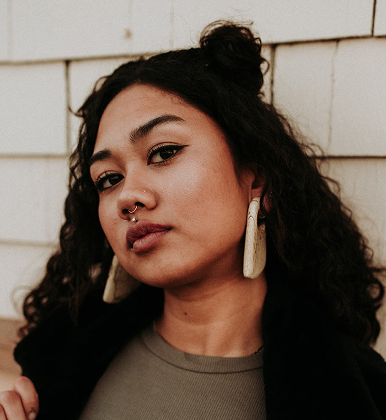 Tamarind Wood Locket Ear Weights