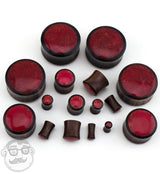 Sono Wood Plugs With Coral Stone Inlay