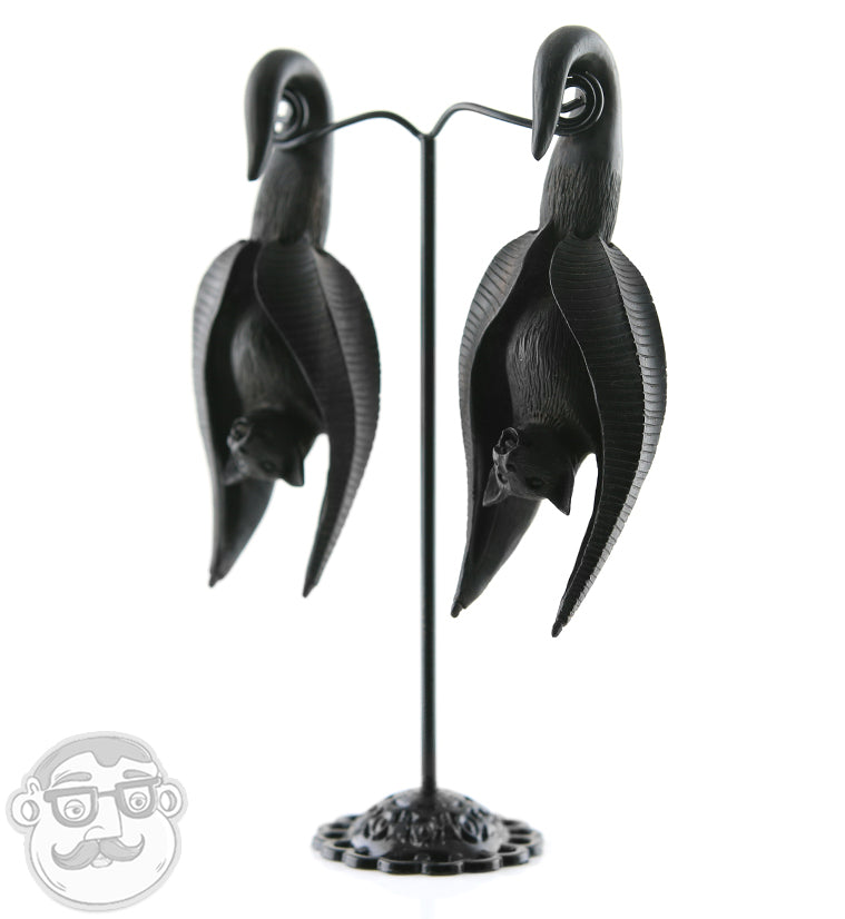 Carved Bat Wooden Hangers
