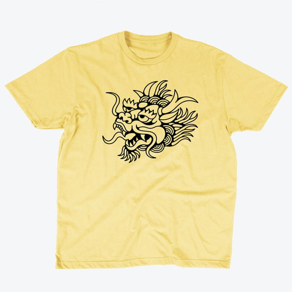 Yellow Tibetan Dragon Tee Shirt